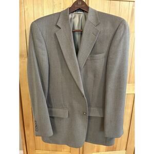 Men's Coconut Grove Blazer Jacket Size 40R Light Brown Wool Blend Worn